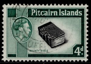 PITCAIRN ISLANDS GVI SG5b, 4d black & emerald-green, FINE USED. Cat £14.