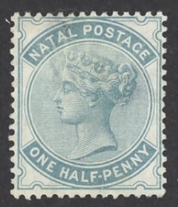 Natal Sc# 64 MH 1880 ½p Queen Victoria