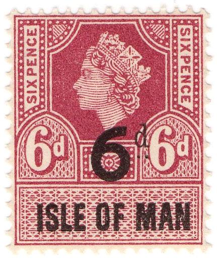 (I.B) Elizabeth II Revenue : Isle of Man 6d