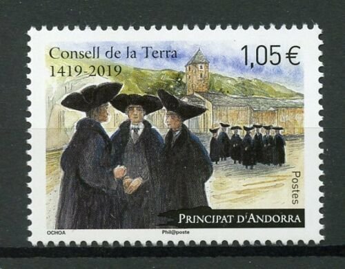 French Andorra 2019 MNH Consell de la Terra Earth Council 1v Set Cultures Stamps 