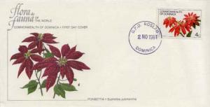 Dominica, First Day Cover, Flowers