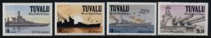 Tuvalu 578-81 MNH WWII, Warships