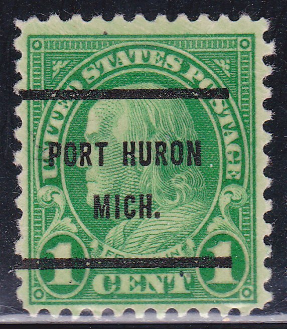 Precancel - Port Huron, MI PSS 632-61 Bureau Issue