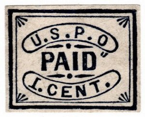 (I.B) US Local Post : US Post Office 1c