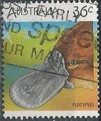 Australia 992e (used) 35c duckbilled platypus