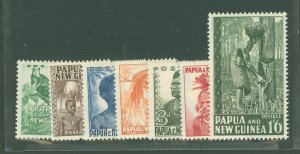 Papua New Guinea #122-127/132 Unused