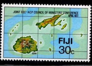 FIJI Scott 375 MNH** Map stamp