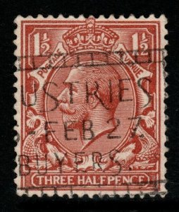 GB SG420 1924 1½d RED-BROWN FINE USED