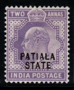 INDIA-PATIALA SG39 1903 2a PALE VIOLET MTD MINT