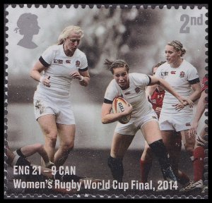 GB 4597 Rugby Union Women’s Rugby World Cup Final 2014 2nd single MNH 2021