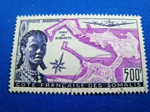 SOMALI COAST 1956 - SCOTT # C20  USED   (s3)