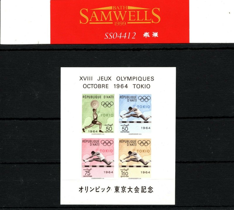 HAITI MINIATURE SHEET *TOKYO OLYMPICS 1964* SPORTS Mint UMM MNH SS4412