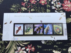 CANADA - #2410a Beneficial Insects Souvenir Sheet from 2010 - MNH