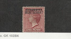 Montserrat, Postage Stamp, #1 Mint Hinged, 1876, JFZ