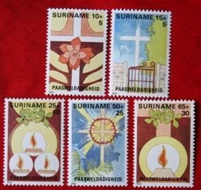 SURINAME 1984 Easter Benevolence MNH Scott# B309-B313 SG 1173-1177