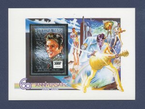 BURKINA FASO - Scott 993A -  MNH silver S/S - ELVIS - 1995