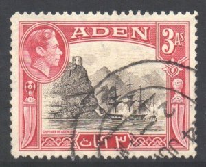 Aden Scott 22 - SG22, 1939 George VI 3a used