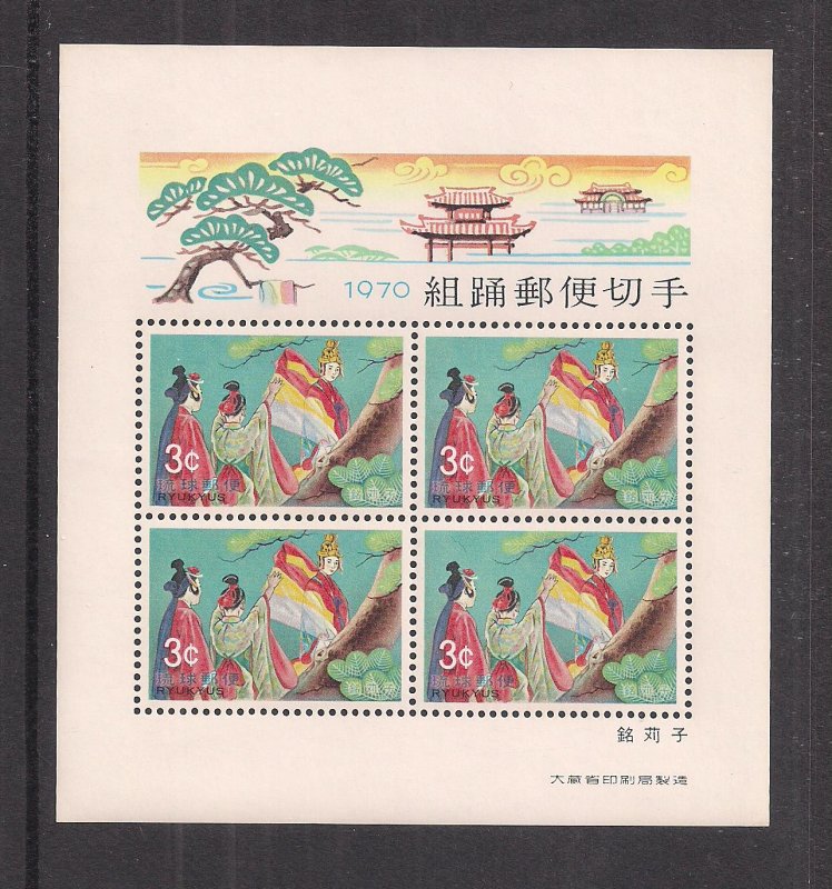 RYUKYU ISLANDS SC# 197a  SS  VF/MNH