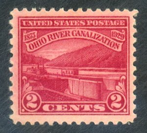 U.S. #681 MINT OG LH