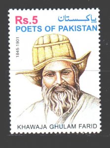 Pakistan. 2001. 1100. Gulyam Farid scientist and writer. MNH.