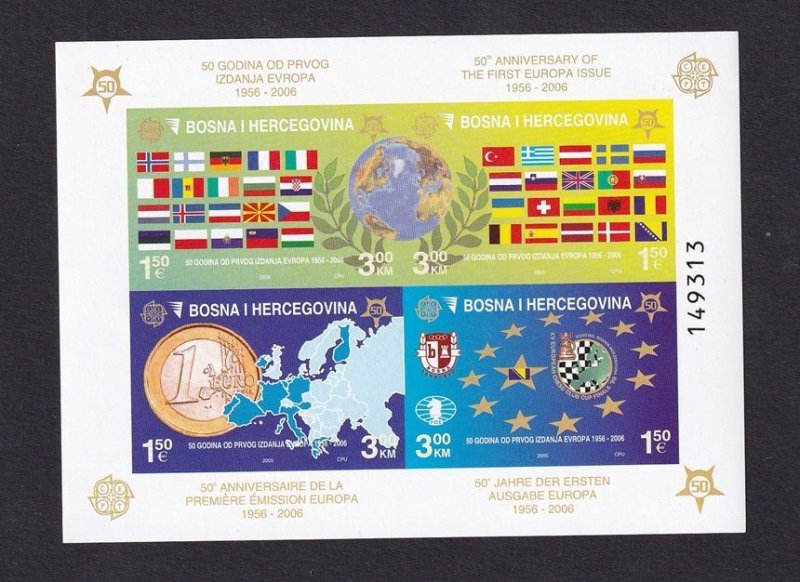 Bosnia and Herzegovina ( Bosniak admin)  #529e MNH 2005 sheet imperforated