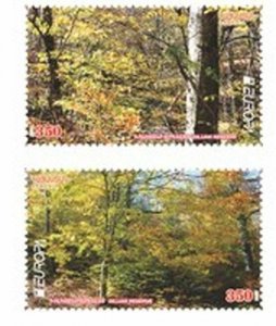 Armenia MNH** 2011 Mi 762-763 Sc 888-889 Europa Forests Forest Trees