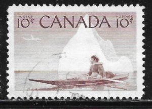 Canada 351: 10c Inuk and Kayak, used, F-VF