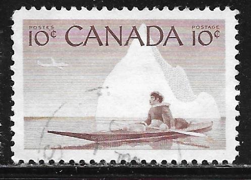 Canada 351: 10c Inuk and Kayak, used, F-VF