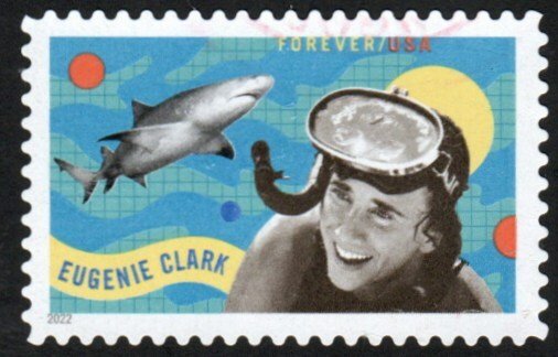 SC# 5693 - (58c) - Eugenie Clark, marine biologist - USED Single Off Paper