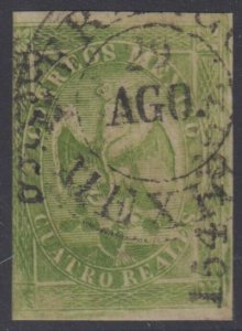 MEXICO 1864-65 EAGLES Sc 24a Invoice 154 1864 & Mexic USED F,VF SCV$77.50 