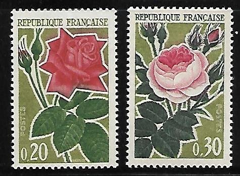 France - Scott #1043-1044 - VF - Mint Never Hinged (NH)