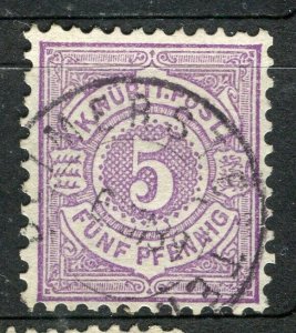 GERMANY; WURTTEMBERG 1870s early classic issue fine used 5pf. value