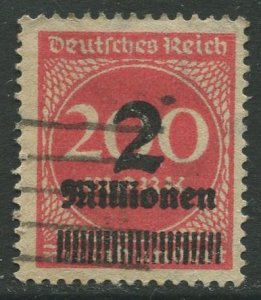 STAMP STATION PERTH Germany #269 Overprint Issue  FU 1923