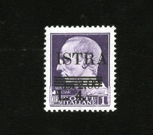 Italy Ovpt ISTRIA Occupied Yugoslavia Slovene Coast WWII Mi: YU-IS 34  MLH