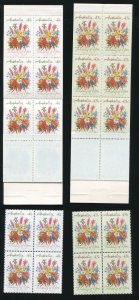 Australia 1164, 1193 Thinking of You Regular Stamp Blocks and Booklets MNH