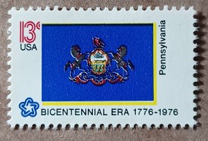 United States #1634 13c Pennsylvania State Flag MNG (1976)