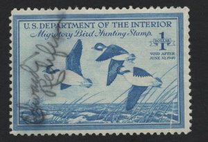 United States USED Scott Number RW15  F-VF  #1  -  BARNEYS