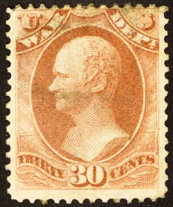 US Stamps # O92 MH F-VF Official Scott Value $130.00