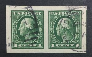 MOMEN: US #481 PAIR USED SUPERB #24646