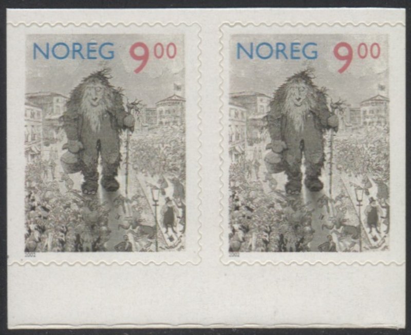 NORWAY Sc. 1330 9.00k Fairy Tales 2002 MNH booklet pair