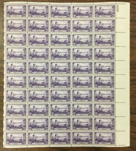 1003  Battle of Brooklyn 175th Anniversary   MNH 3 c Sheet of 50   1951