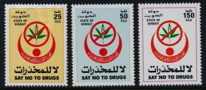 Kuwait 1392-4 MNH Say no to Drugs