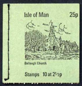 Booklet - Isle of Man 1973 Ballaugh Church 25p booklet (g...