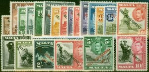 Malta 1948-53 Set of 21 SG234-248 Fine LMM 