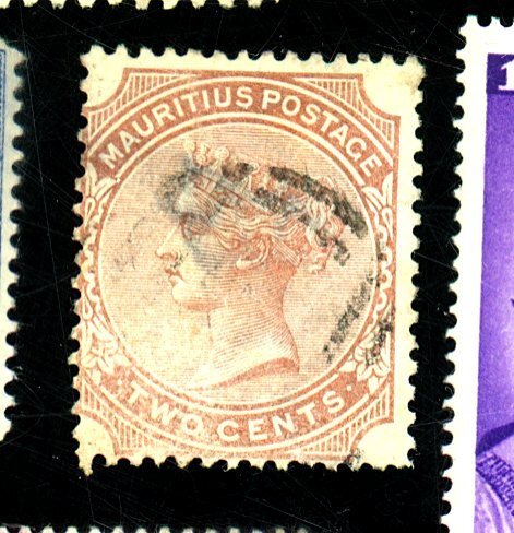 MAURITIUS 59 USED AV-FINE THIN Cat $28