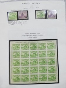 EDW1949SELL : USA Nice, all Mint Starter collection on pages between 1909-1961.