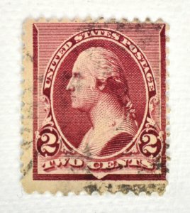 US STAMP SCOTT #219D 2C WASHINGTON LAKE, 1890