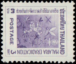 Thailand #373-380, Complete Set(8), 1962, Medical, Insects, Never Hinged