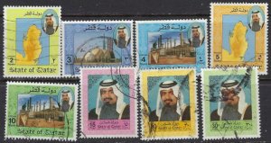 Qatar 797-804 Used 1992 Part Set (102)(ad5410)