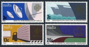 Malta 629-632, MNH. Mi 682-685. World Communications Year WCY-1983. Ship, Truck,